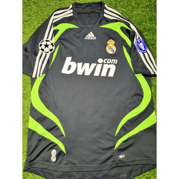 Raul Real Madrid 2007 2008 UEFA Third Soccer Jersey Shirt M SKU# 697225 - Picture 2 of 10